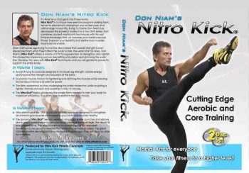 DVD Wrap for Nitro Kick dvds displaying don kicking and overview of the workout